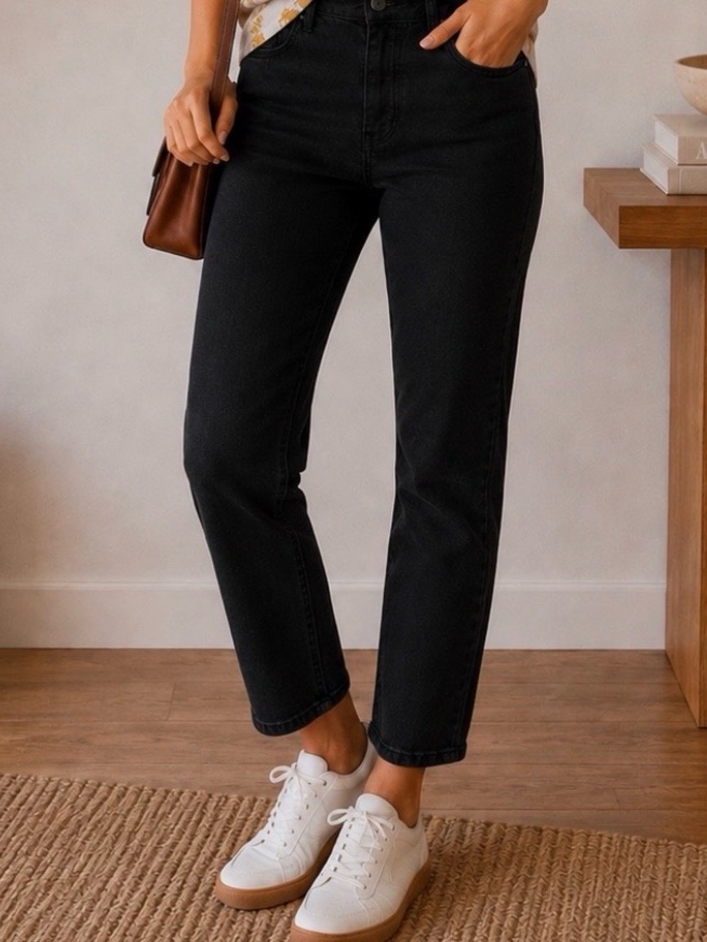 STS Blue Black Straight-Leg Women's Jeans